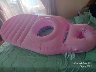 Inflatable tummy- hole pregnancy mattress pillow