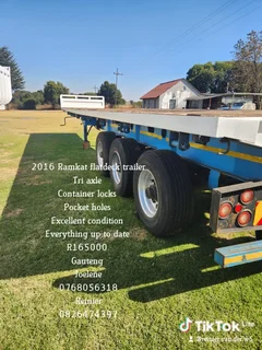2016 Ramkat flatdeck trailer