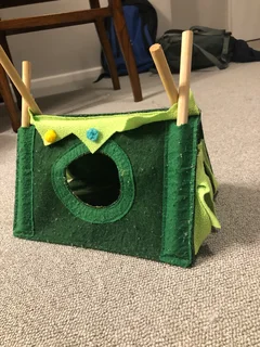 Guinea pig cage with accesoires