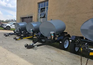500L Mild Steel mobile tank trailer