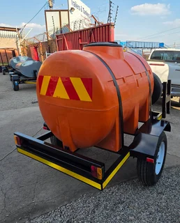 1000L Plastic pressure washer mobile tank trailer