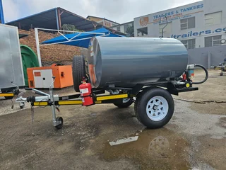 1500L Mild Steel Fuel mobile tank trailer