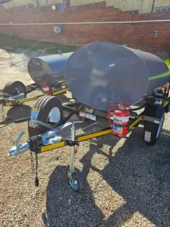 1500L Mild Steel Fuel mobile tank trailer