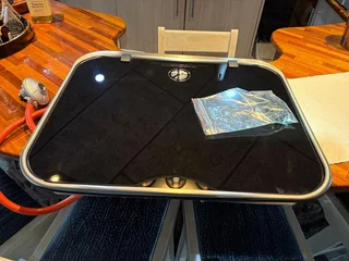 Gas hob. Three burner Dometic with glass top