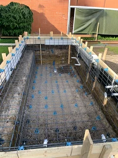 Swimming Pool Steel Reinforcement &amp; Concrete Rebar
