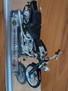 Collectable model Harley Davidson motor bikes