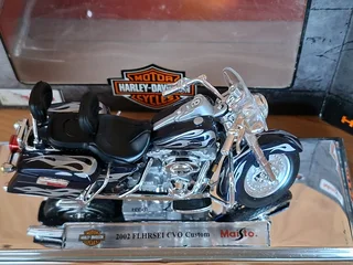 Collectable model Harley Davidson motor bikes