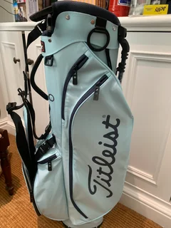 A Titleist golf bag