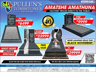 December Tombstones Specials
