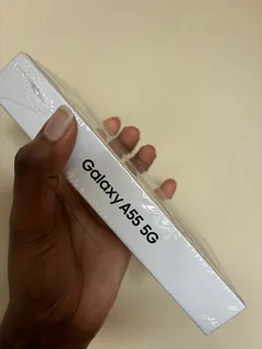 Samsung galaxy A55 with 256GB of storage.