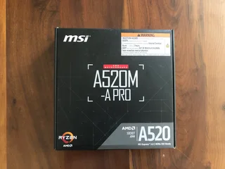 (Brand new) MSI A520M-A PRO motherboard (negotiable)