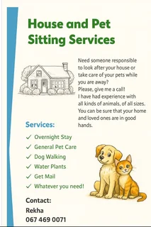 House and Pet Sitting