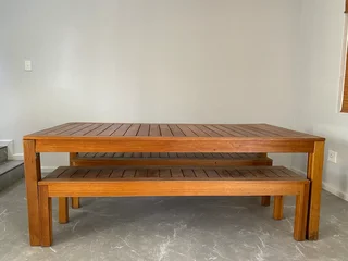 Fetchers 8 Seater Wooden Dining Table Set