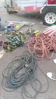 Trailer for Sale with assortment of Welding , Fabrication, Rigging, Equipment and Tools.