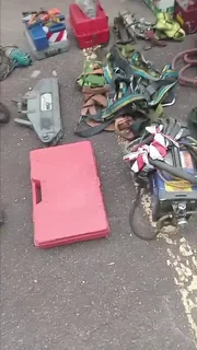 Trailer for Sale with assortment of Welding , Fabrication, Rigging, Equipment and Tools.