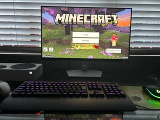 Dell 24 inch monitor, Logitech mouse+ keyboard and Xbox Series S