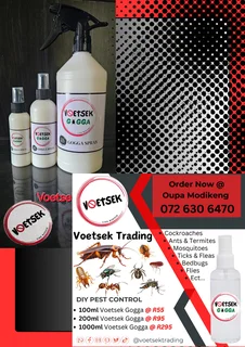Voetsek Insect Control : Cockroach/Head lice Sprays