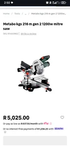 Metabo mitre saw