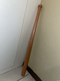 A wood baseball bat