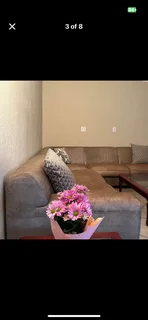 Large Coricraft Top Grain Leather Corner Couch