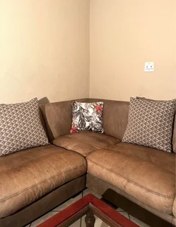 Large Coricraft Top Grain Leather Corner Couch