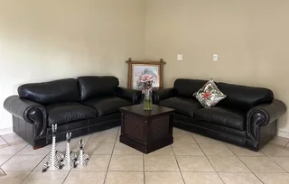 2 X Large Genuine Leather Couches
