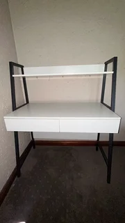 White Desk with two drawers