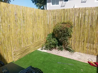 Bamboo fencing and wooden pannels we.