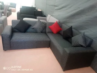 Corner couches for sale right at the factory shop for R3499