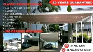 Og Rain Cover Construction Carport And Awnings 0788753929