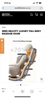 Brand-New Zero Gravity Luxury Full Body Massage Chair – Sealed in Box – Cape Town