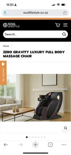 Brand-New Zero Gravity Luxury Full Body Massage Chair – Sealed in Box – Cape Town