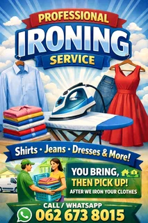 Professional Ironing Service – Drop Off & Pick Up