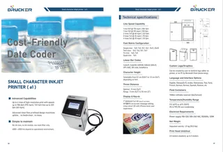 Drucker date coding and marking equipment GQ