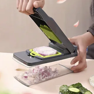 16 Piece Vegetable Chopper Set Multifunctional Slicer Dicer with 7 Blades