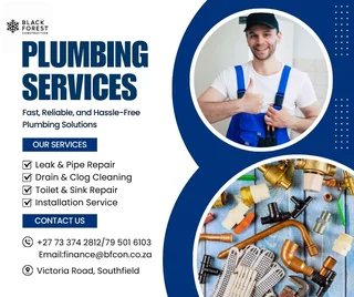 Plumbing services 7 days a week