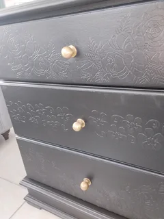 Embossed beside table