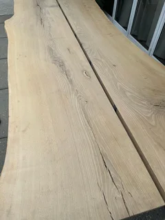 Weylandts Solid Oak Live Edge Dining Table 10 Seater