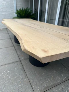 Weylandts Solid Oak Live Edge Dining Table 10 Seater