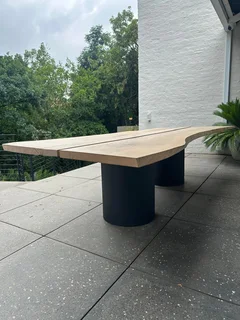 Weylandts Solid Oak Live Edge Dining Table 10 Seater