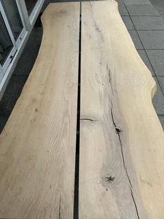 Weylandts Solid Oak Live Edge Dining Table 10 Seater