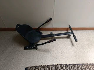 Black hoverboard cart (hoverboard not included)