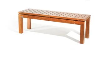 Outdoor garden wooden bench