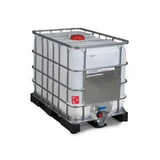 Food Grade 600 Liter Brand New Black Ibc Tanks On Plastic Pallets For Sale