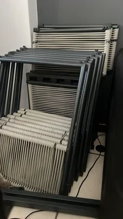 4 Piece dining set Space saver chairs