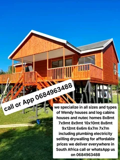 3x6m 3x5m 4x5m 4x6m log homes for sale