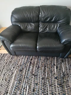 Leather couches, two seaters x 2