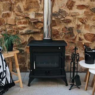 Megamaster Tarragon 16 kW Cast Iron Wood Fireplace
