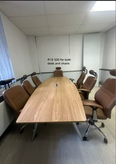 Boardroom Table and 6 Chairs