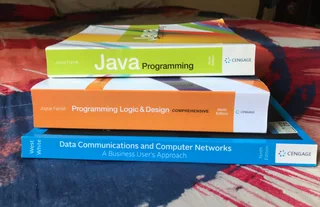 IT Textbooks Bundle -Java Programming + Programming Logic & Design + Data Communications